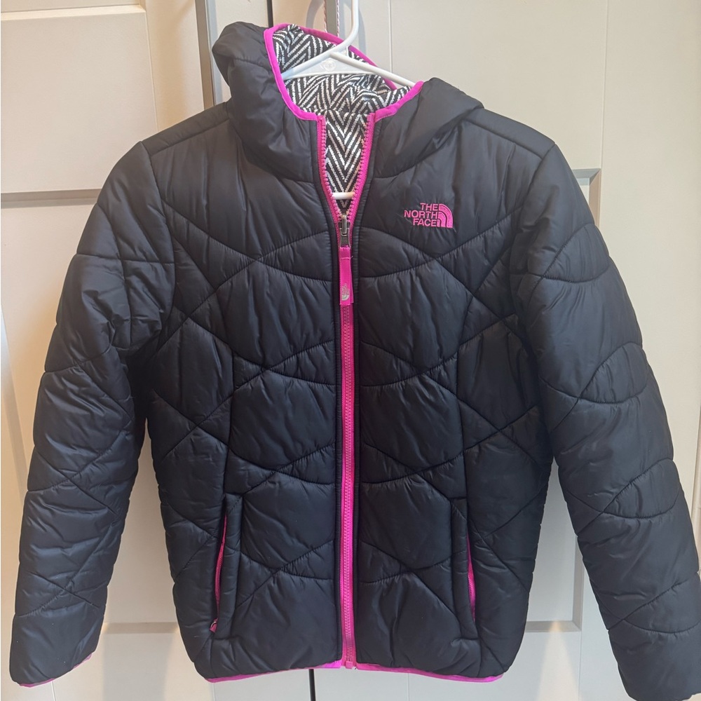 The North Face Kids Puffer Jacket in Black and Pink